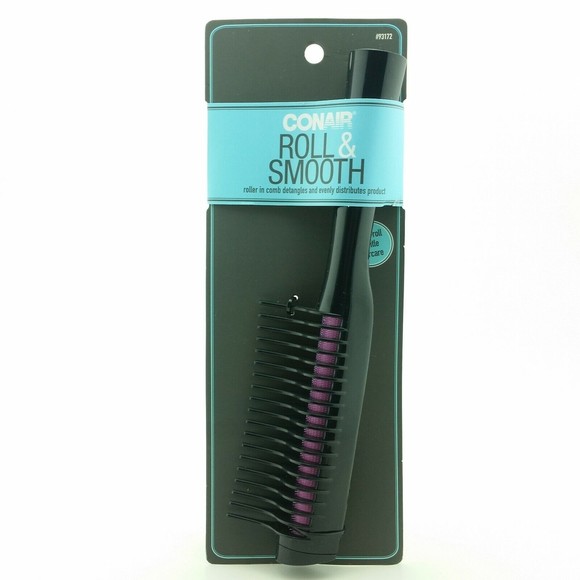 Conair Hair Conair Roll Smooth Roller Comb Brush Easy Roll Gentle